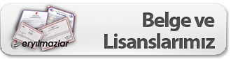 Belge ve lisanslar�m�z